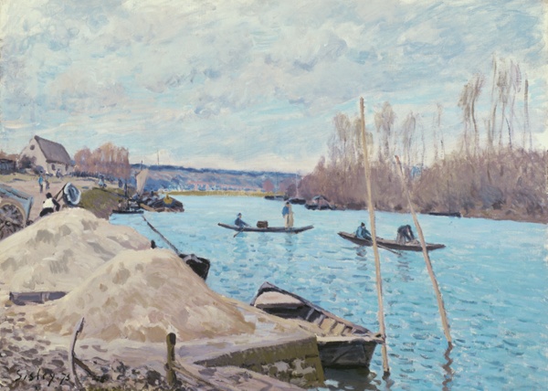 A work made of oil on canvas.